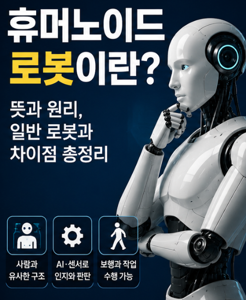 휴머노이드 로봇이란? 뜻과 원리, 일반 로봇과 차이점 총정리