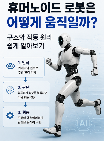 휴머노이드 로봇은 어떻게 움직일까? 구조와 작동 원리 쉽게 알아보기